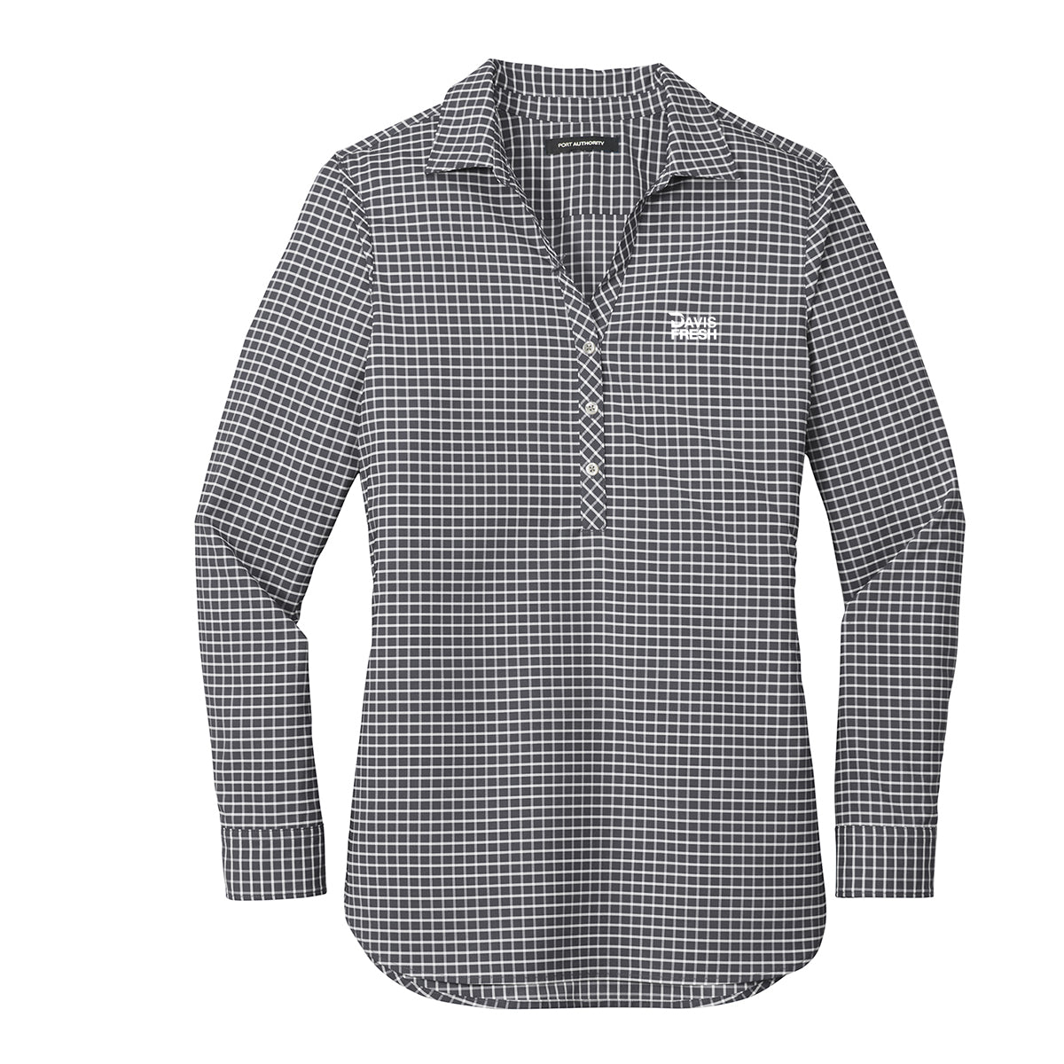Port Authority® Women's City Stretch Tunic - Graphite/White