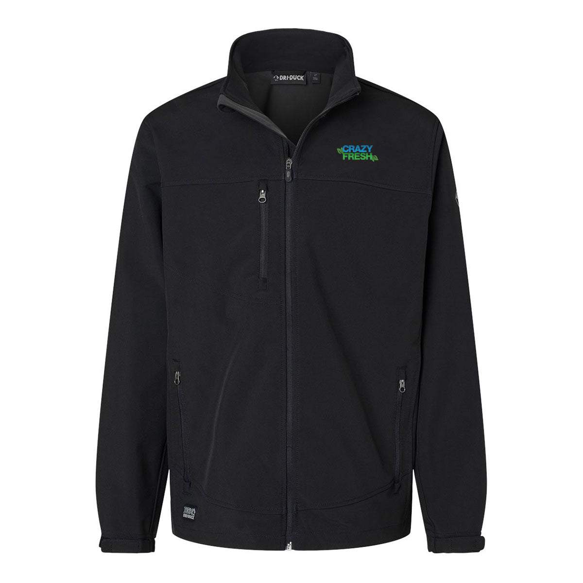 TALL Dri Duck Men's Tall Water-Resistant Soft Shell Motion Jacket - Black