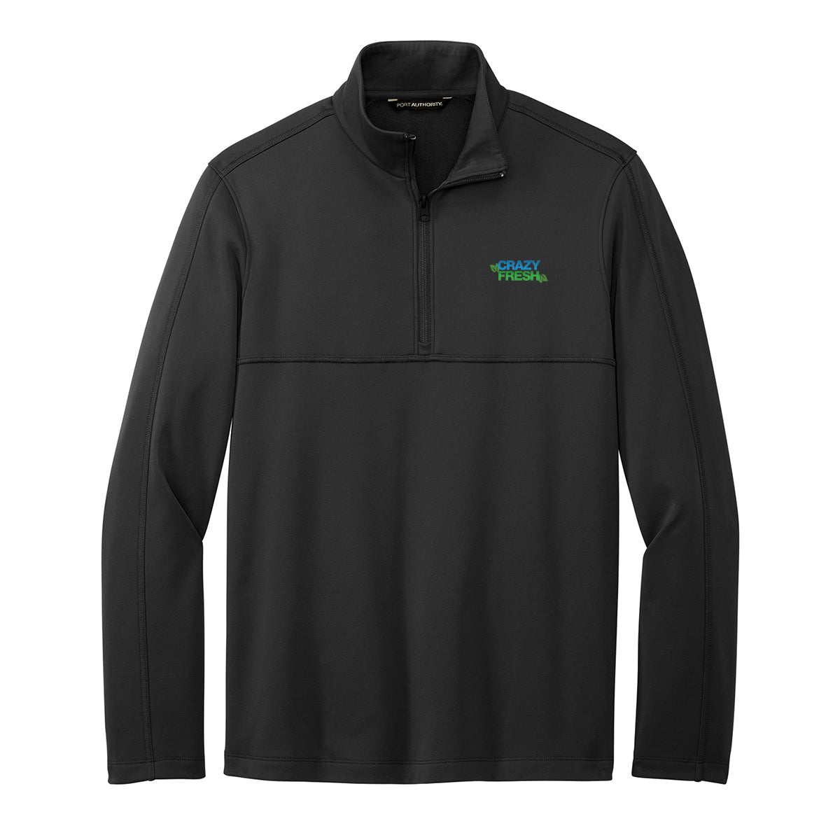Port Authority® Smooth Fleece 1/4-Zip - Deep Black