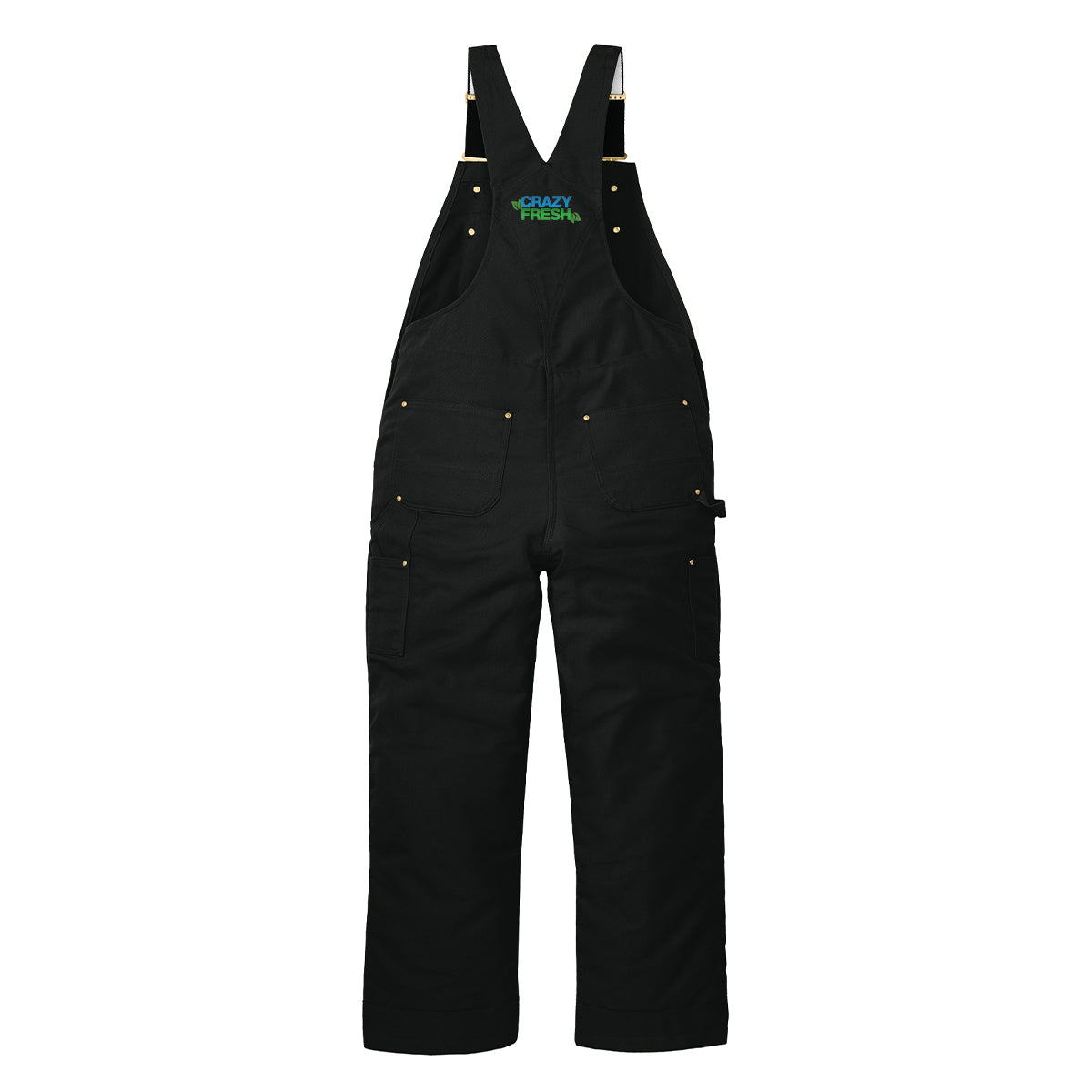 Carhartt® Firm Duck Insulated Bib Overalls - Black