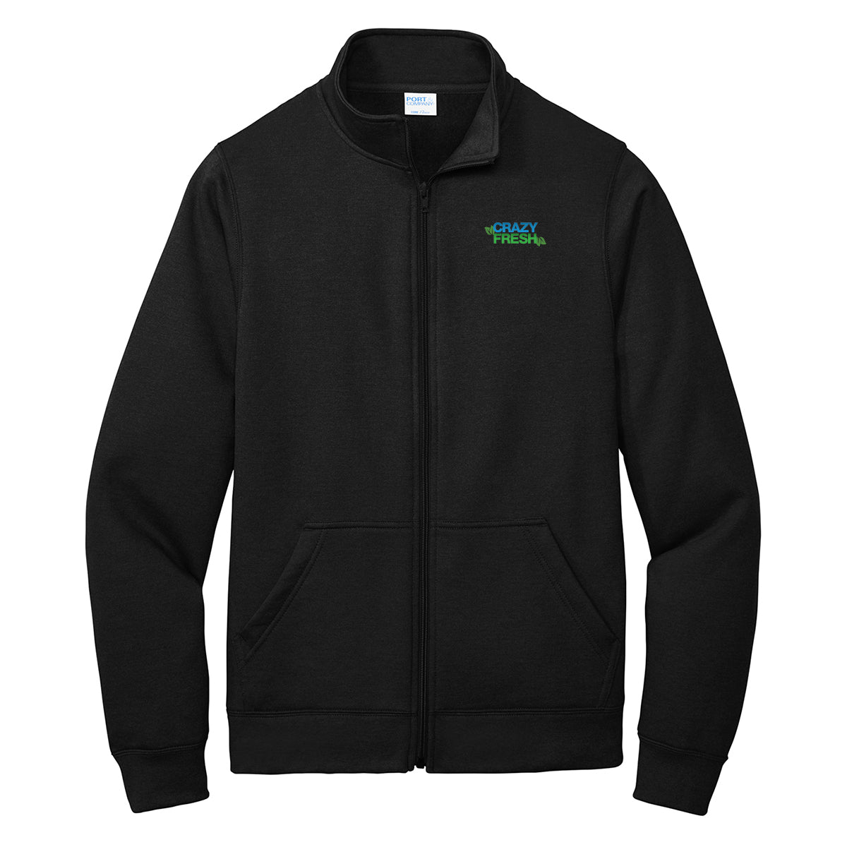 Port & Company ® Core Fleece Full-Zip Sweatshirt - Jet Black
