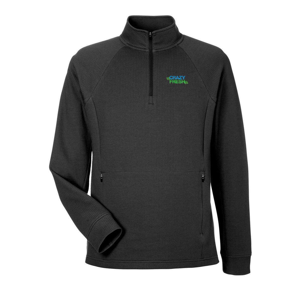North End Men's Rhythm Waffle Pullover - Black