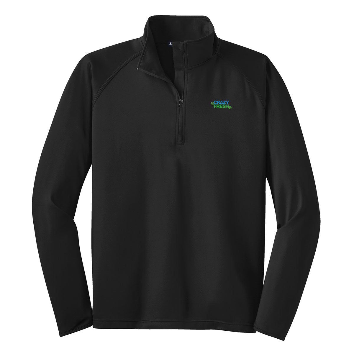 TALL Sport-Tek® Tall Sport-Wick® Stretch 1/4-Zip Pullover - Black