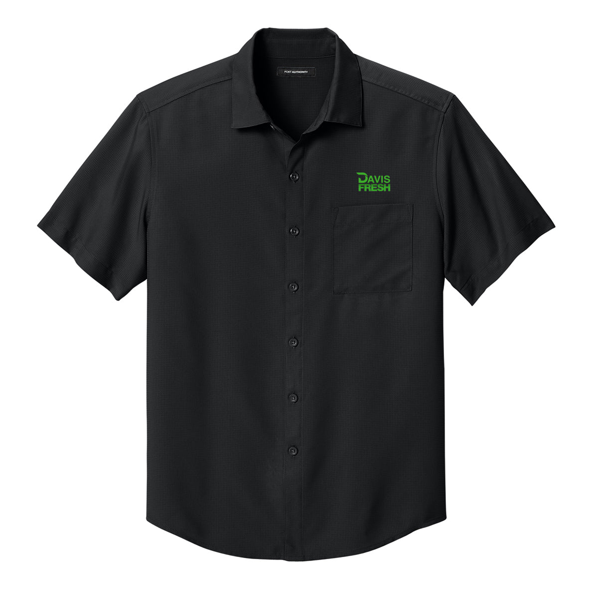 Port Authority® Short Sleeve UV Dockside Shirt - Deep Black