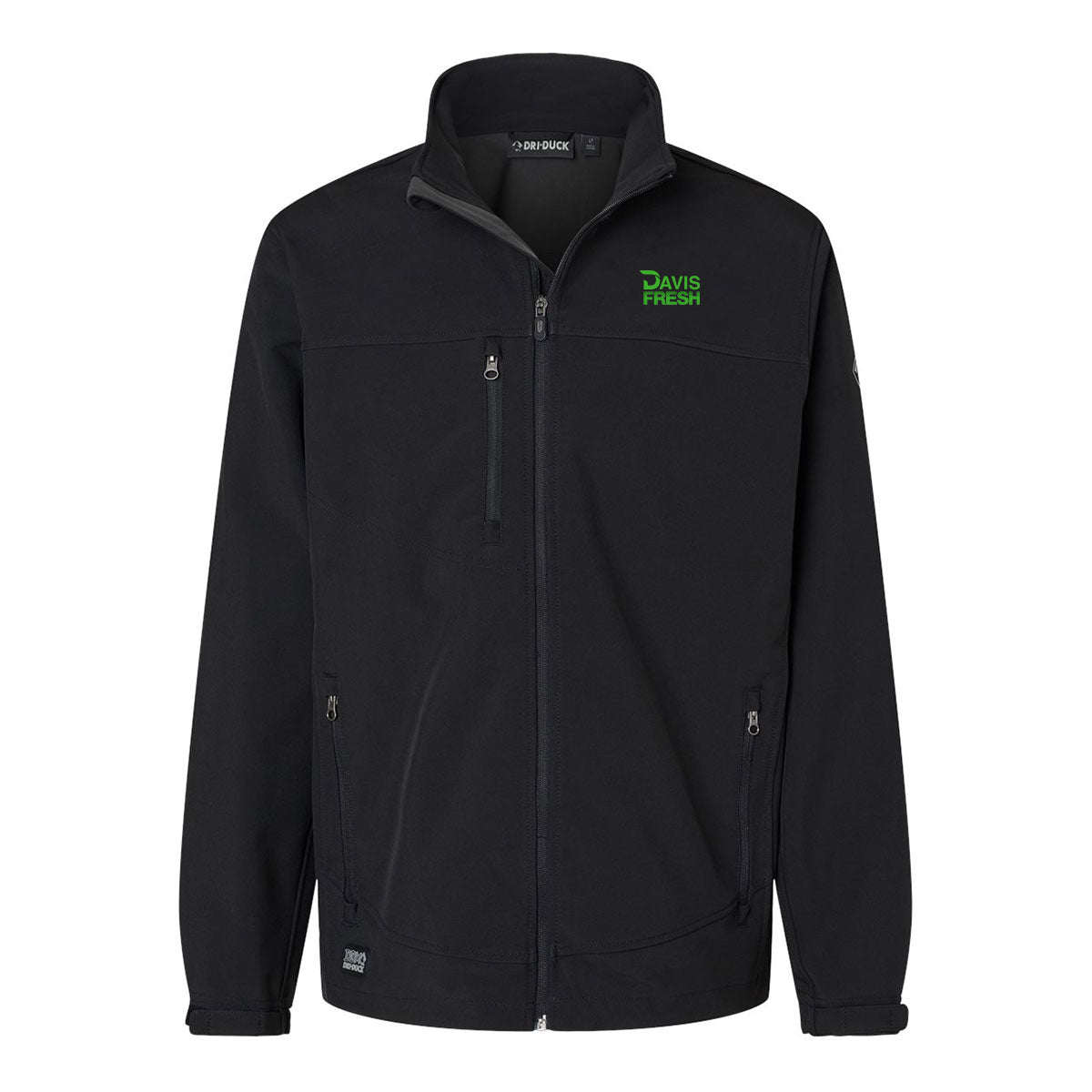 TALL Dri Duck Men's Tall Water-Resistant Soft Shell Motion Jacket - Black