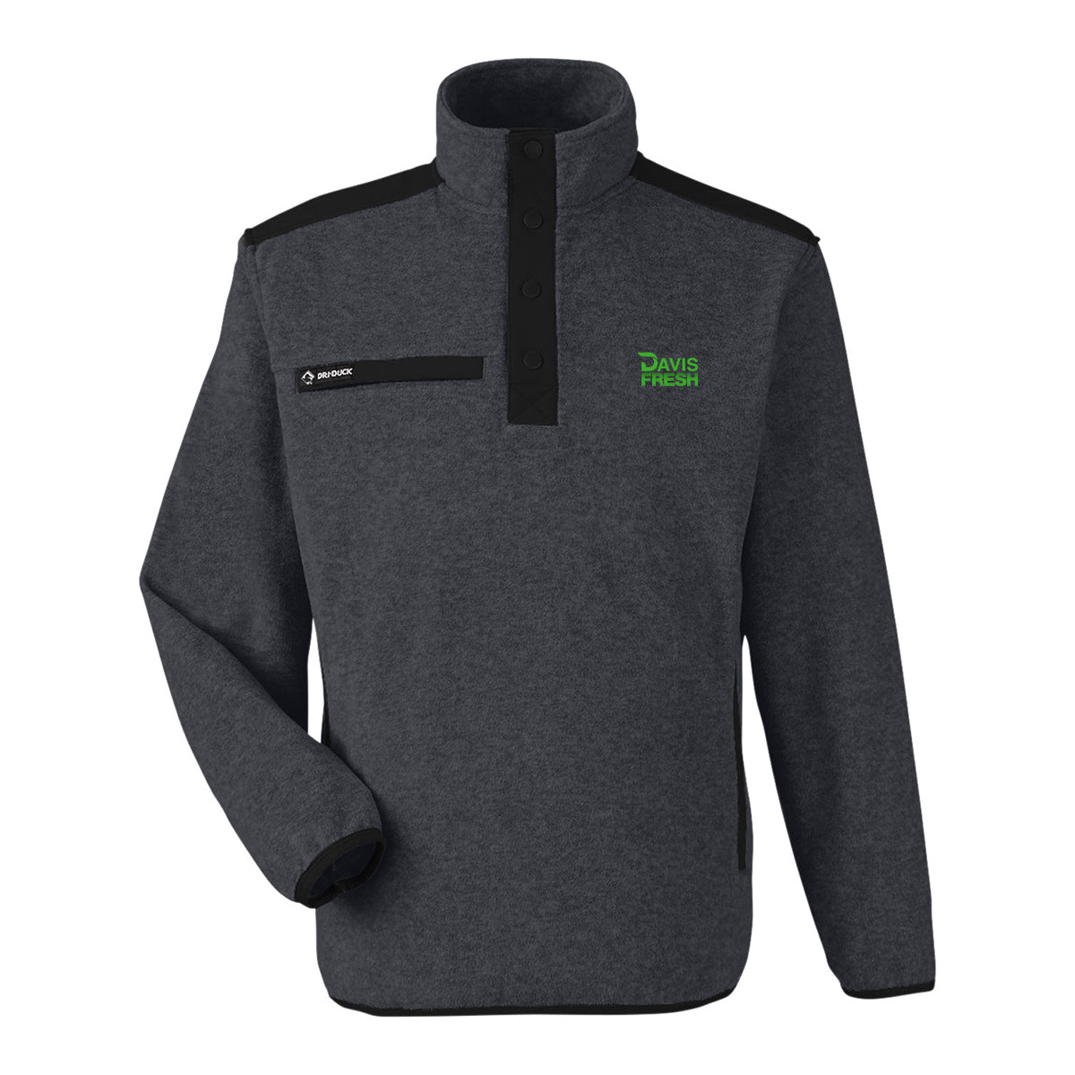 Dri Duck Men's Ranger Melange Heather Fleece - Charcoal/Black