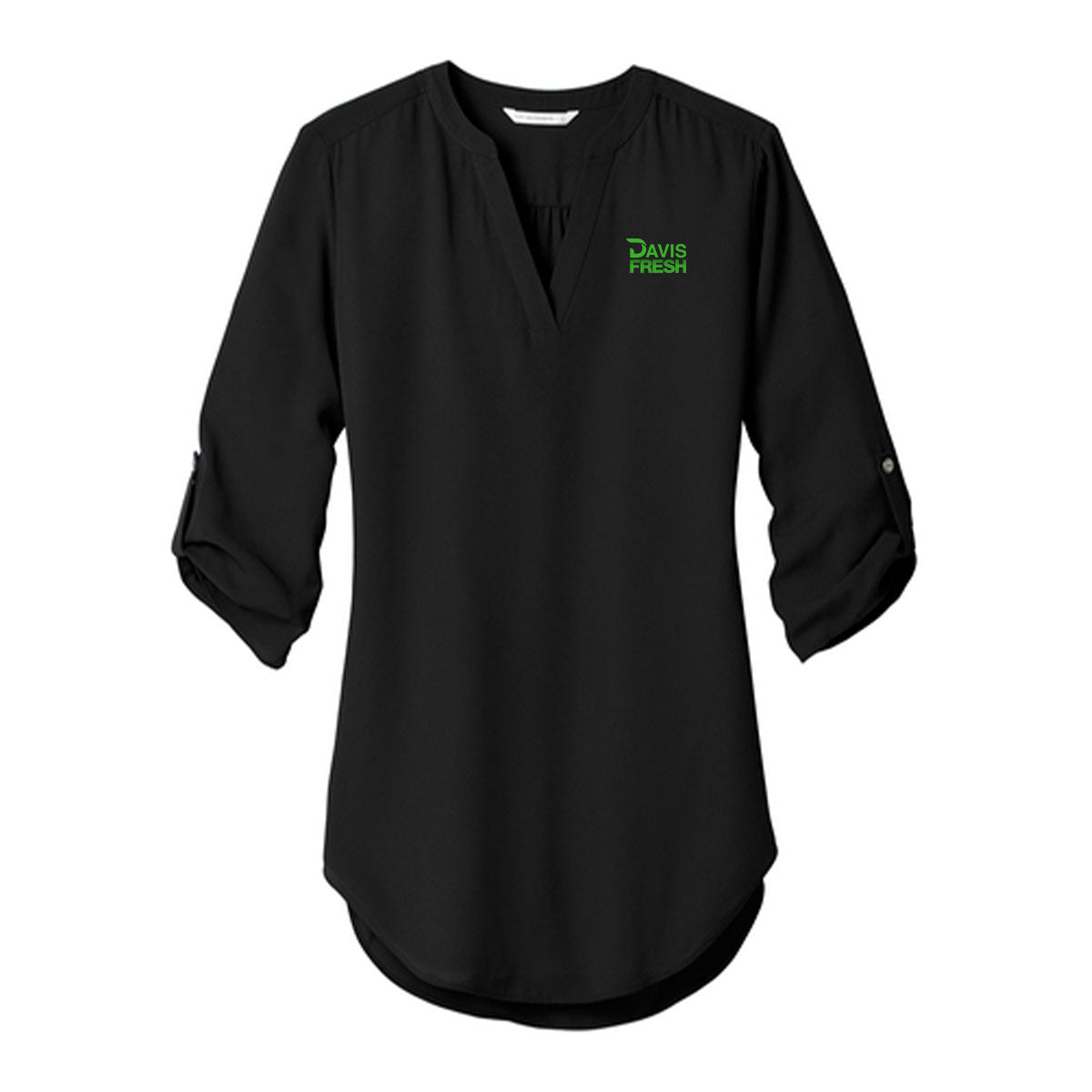 Port Authority ® Women's 3/4-Sleeve Tunic Blouse - Black
