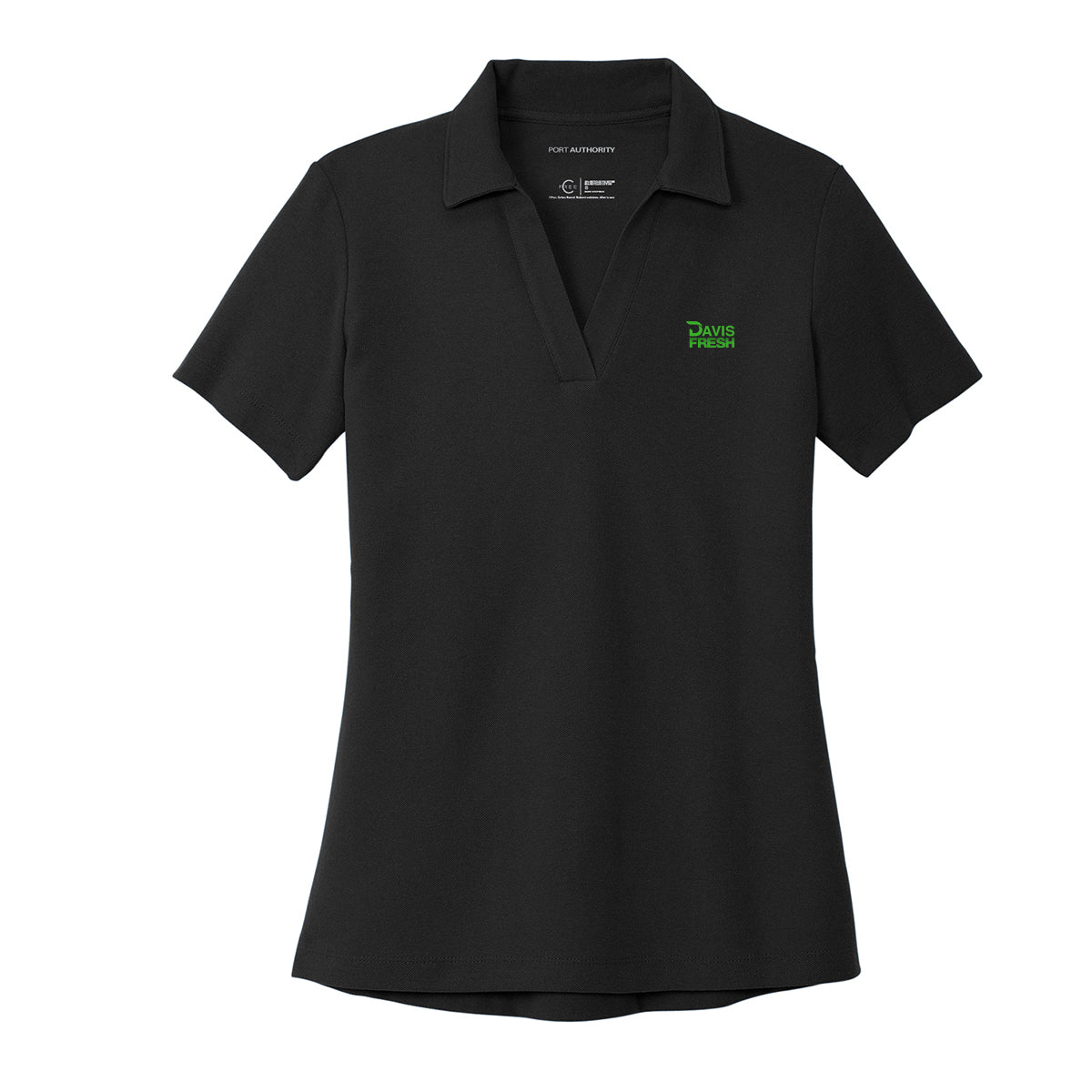 Port Authority® Women's C-FREE® Cotton Blend Pique Polo - Black