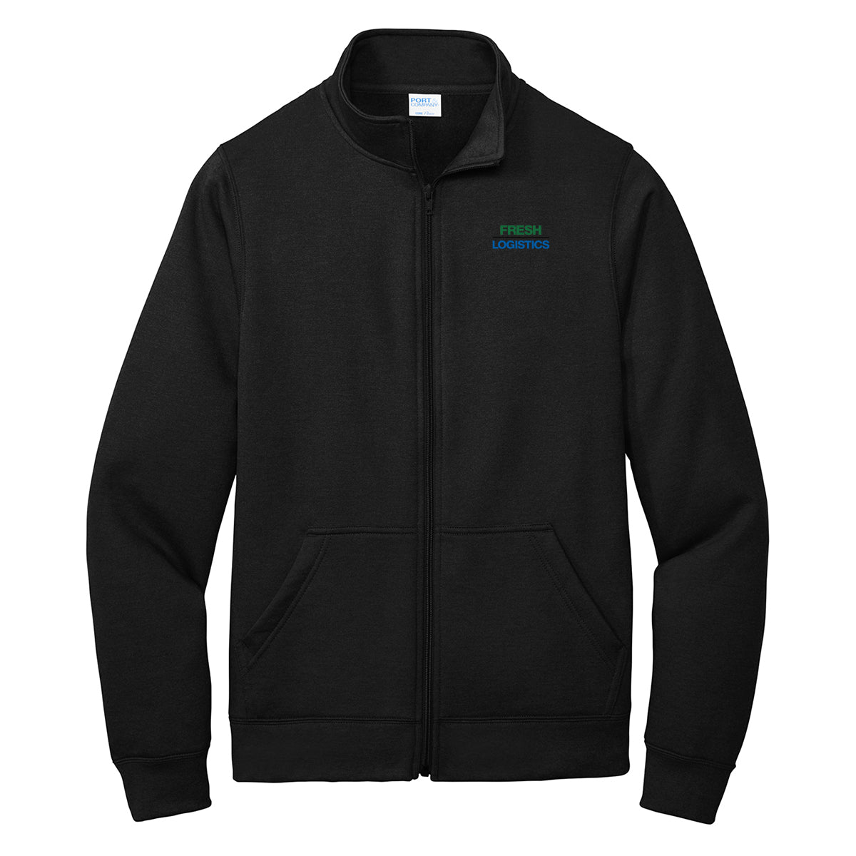Port & Company ® Core Fleece Full-Zip Sweatshirt - Jet Black