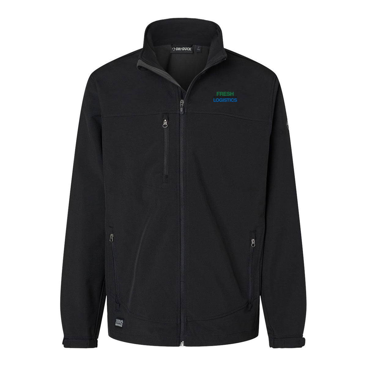 TALL Dri Duck Men's Tall Water-Resistant Soft Shell Motion Jacket - Black