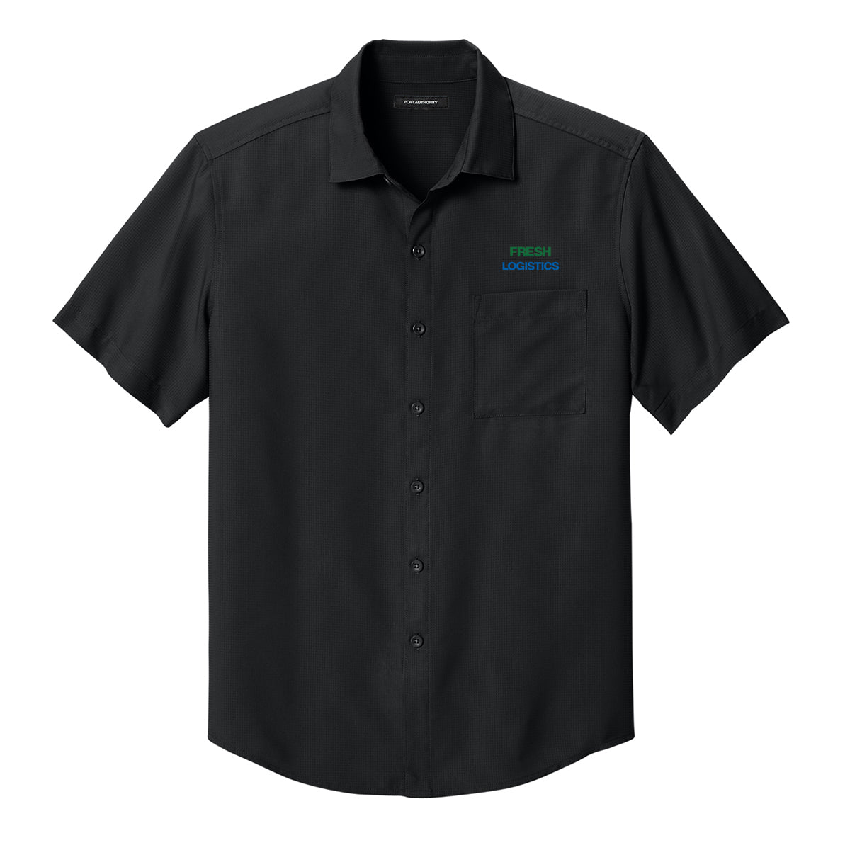 Port Authority® Short Sleeve UV Dockside Shirt - Deep Black