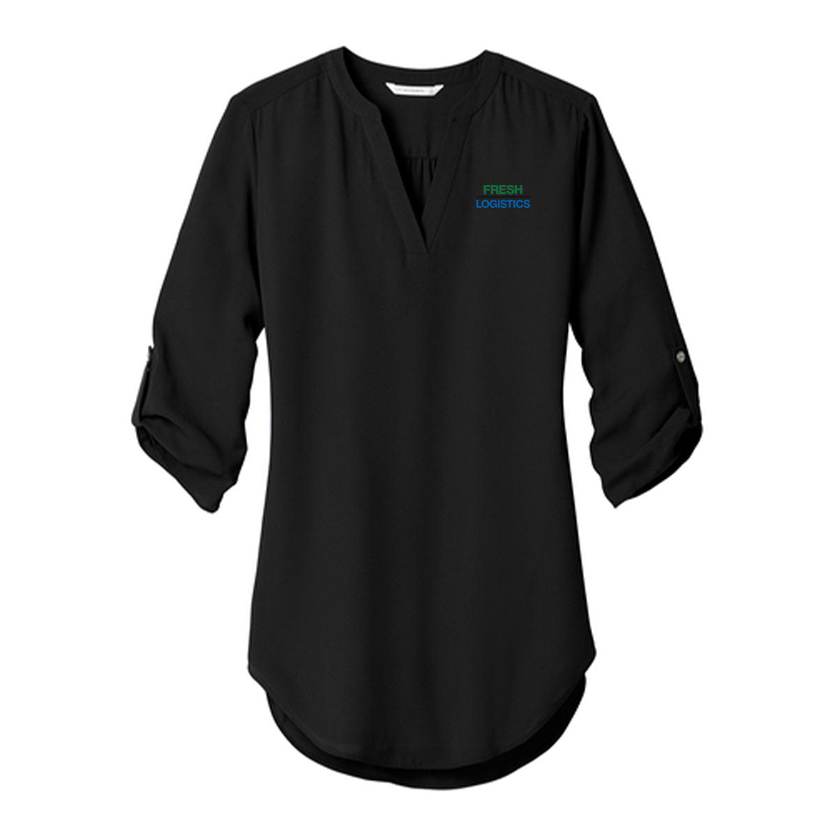 Port Authority ® Women's 3/4-Sleeve Tunic Blouse - Black