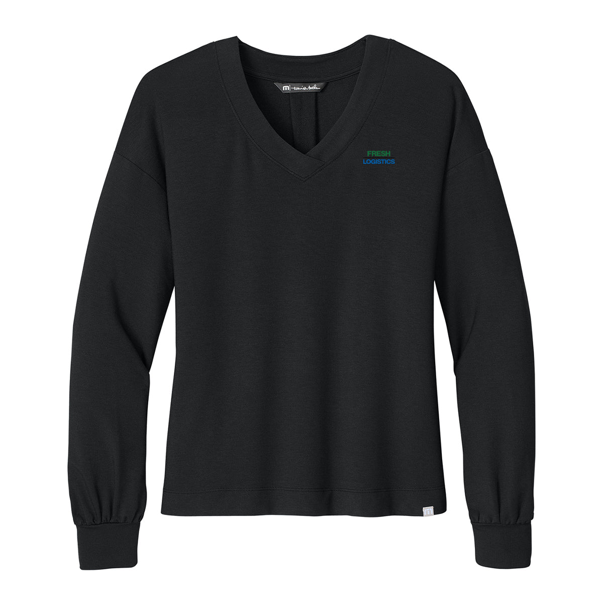 TravisMathew Women’s Long Weekend V-Neck - Black