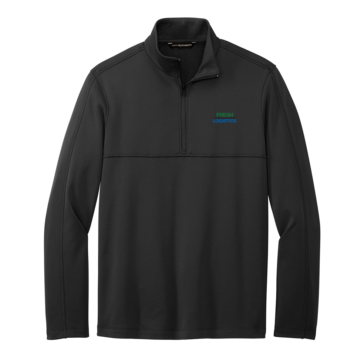 Port Authority® Smooth Fleece 1/4-Zip - Deep Black