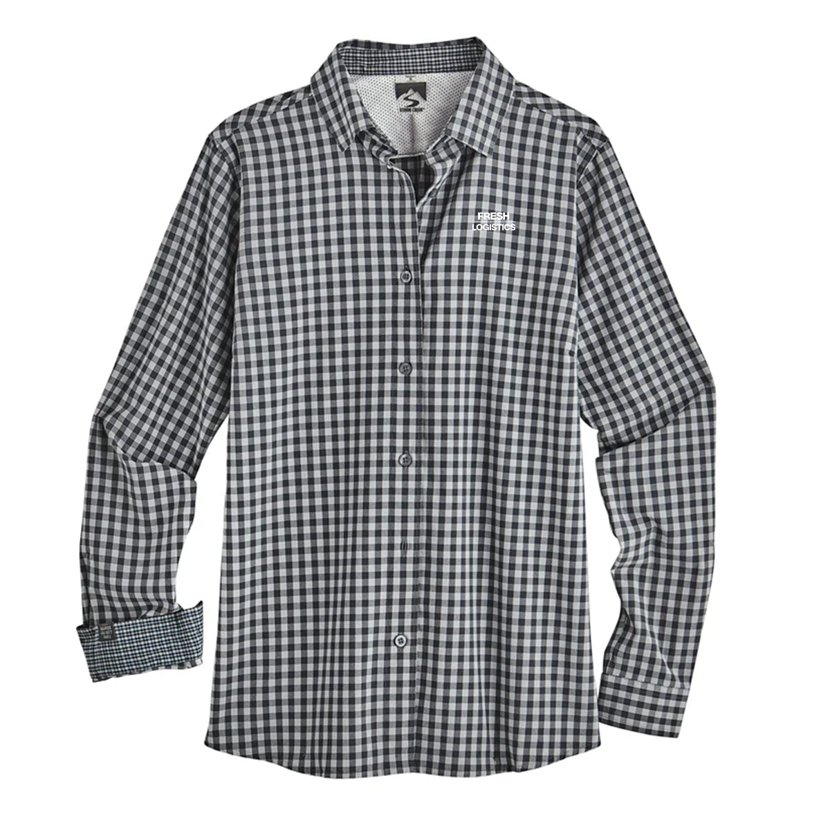 Influencer Woven Shirt Gingham - Jet Gray