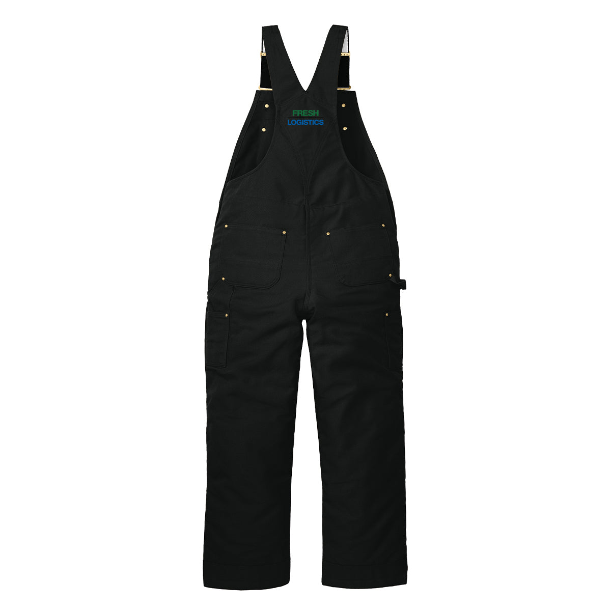 Carhartt® Firm Duck Insulated Bib Overalls - Black