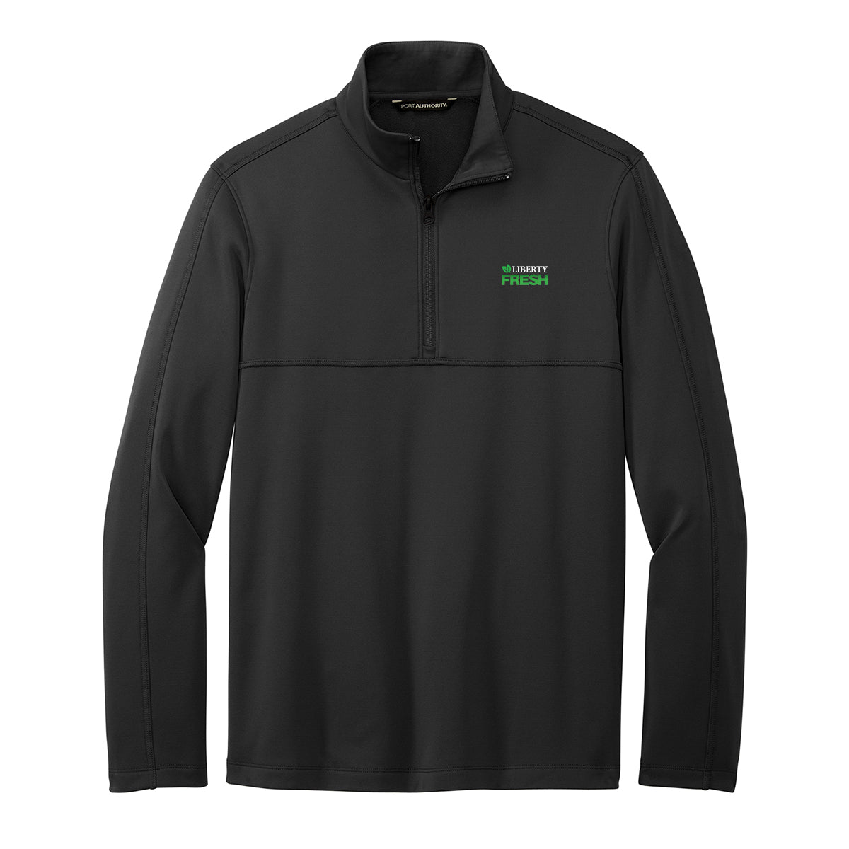 Port Authority® Smooth Fleece 1/4-Zip - Deep Black