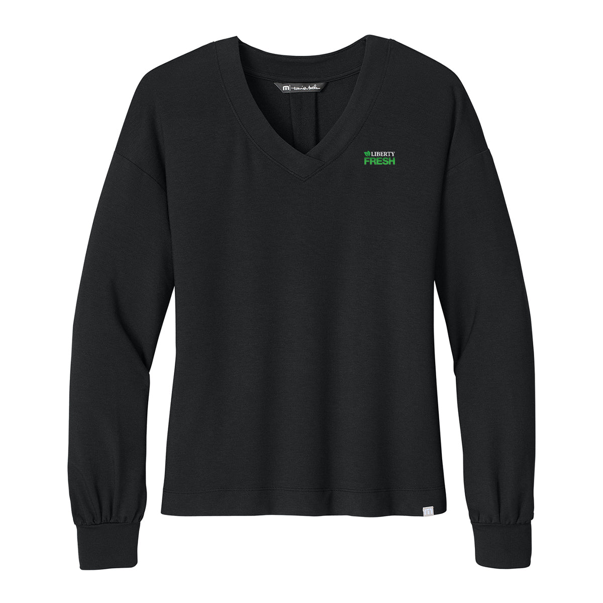 TravisMathew Women’s Long Weekend V-Neck - Black