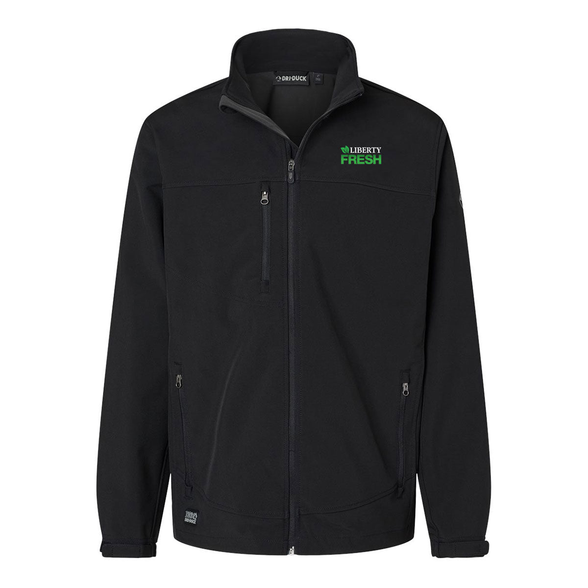 TALL Dri Duck Men's Tall Water-Resistant Soft Shell Motion Jacket - Black
