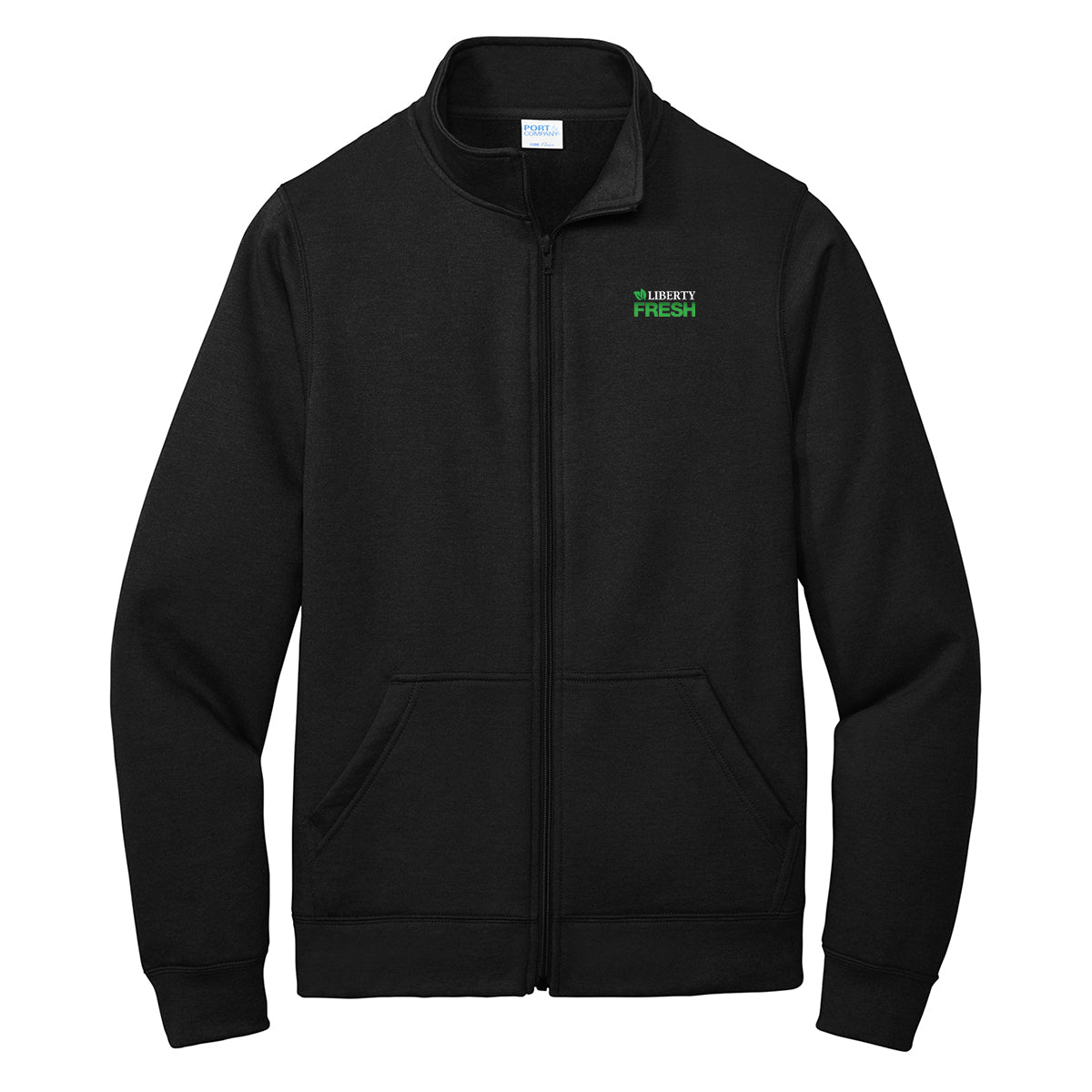 Port & Company ® Core Fleece Full-Zip Sweatshirt - Jet Black