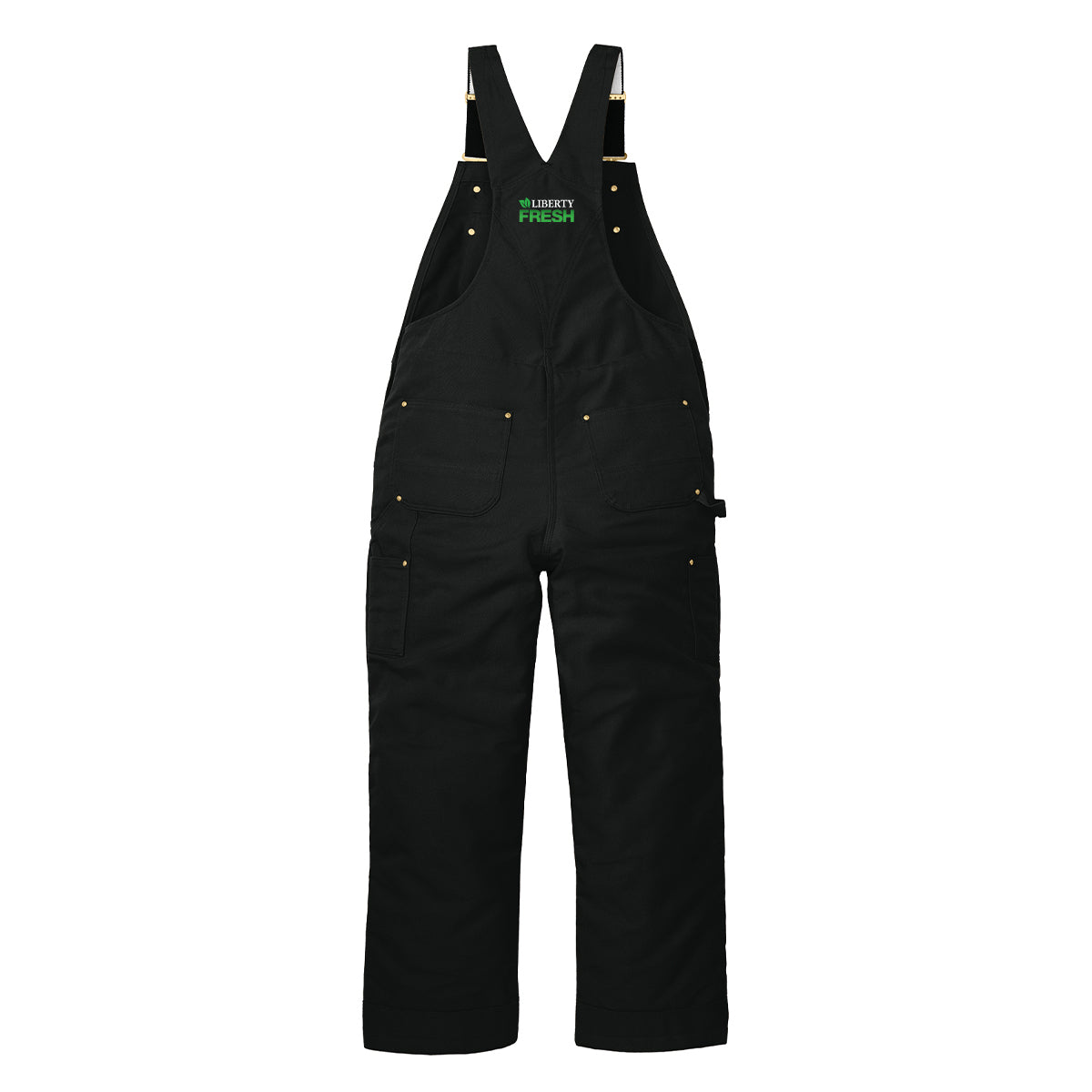 Carhartt® Firm Duck Insulated Bib Overalls - Black