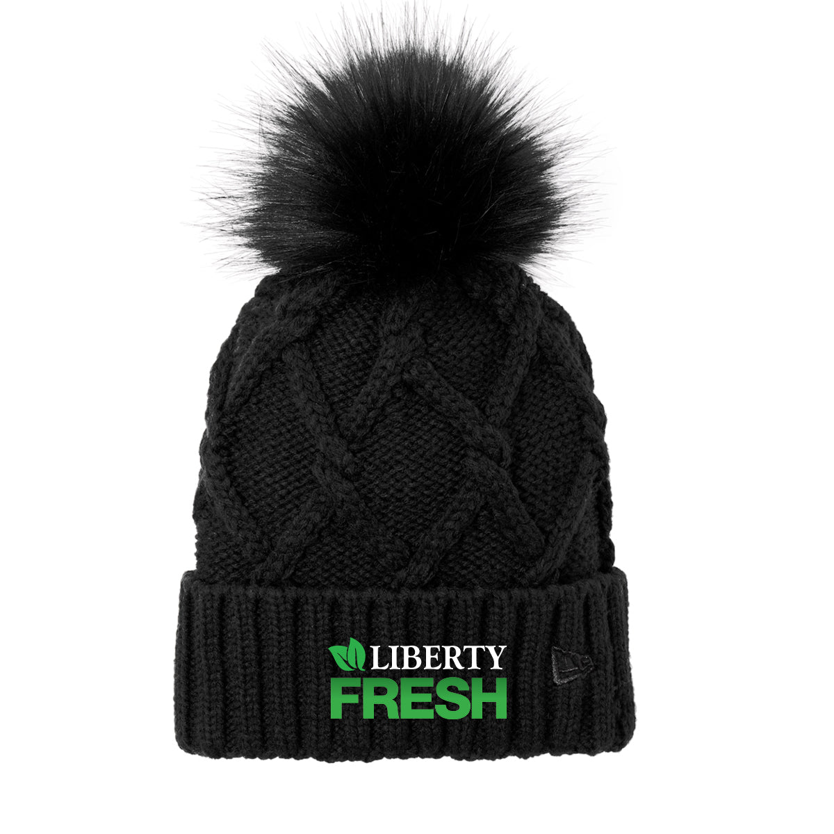 New Era® Faux Fur Pom Beanie