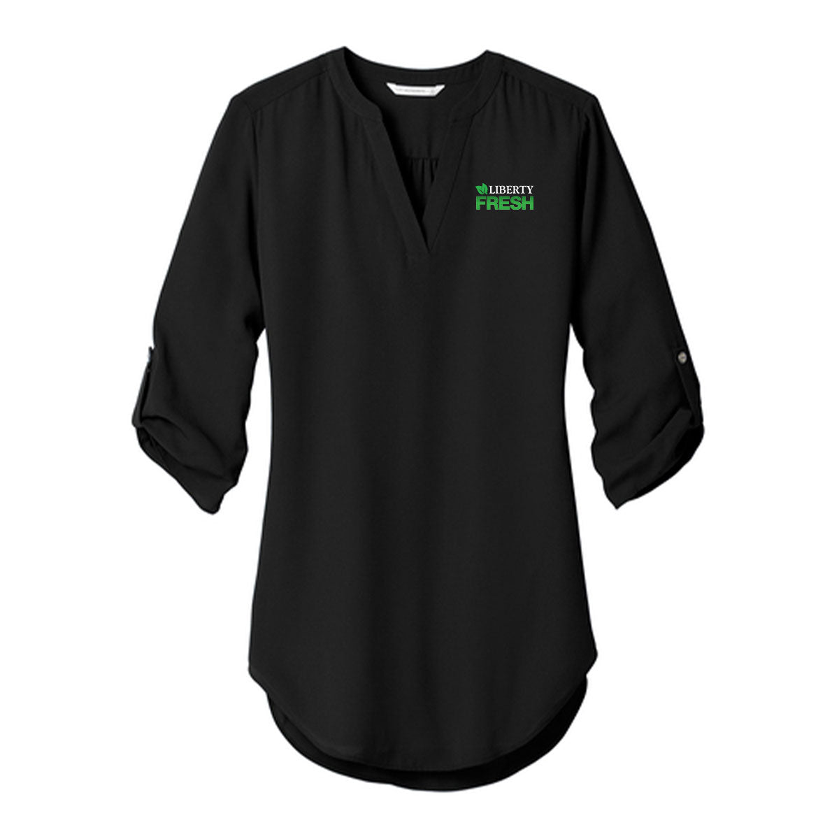 Port Authority ® Women's 3/4-Sleeve Tunic Blouse - Black