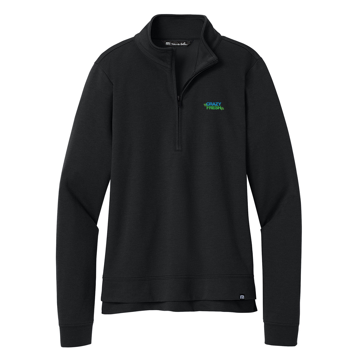 TravisMathew Women’s Coveside 1/2-Zip - Black