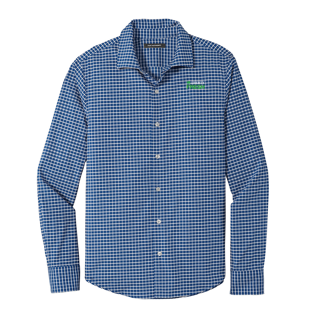 Port Authority ® City Stretch Shirt - True Blue/White