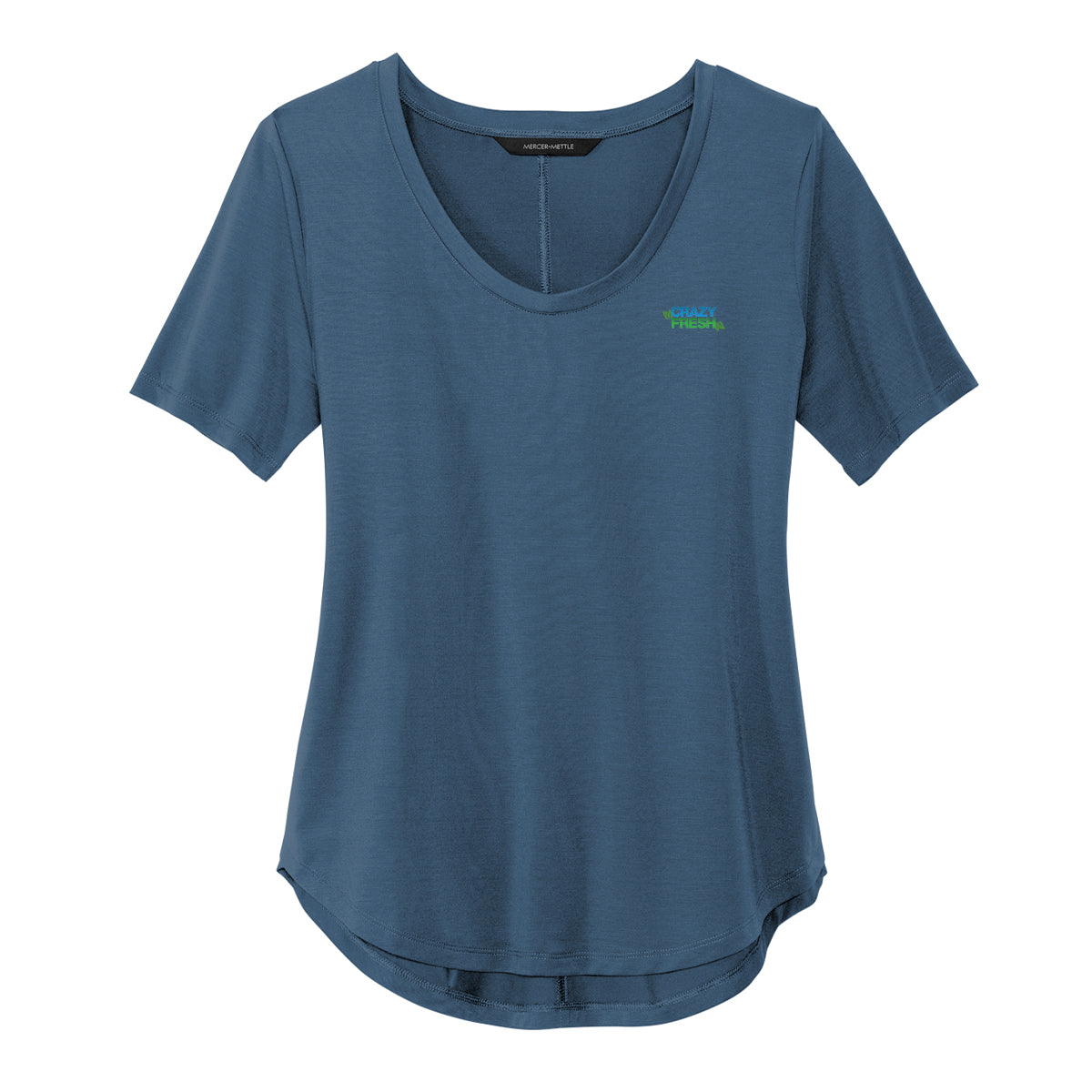 Mercer+Mettle® Women’s Stretch Jersey Relaxed Scoop - Insignia Blue
