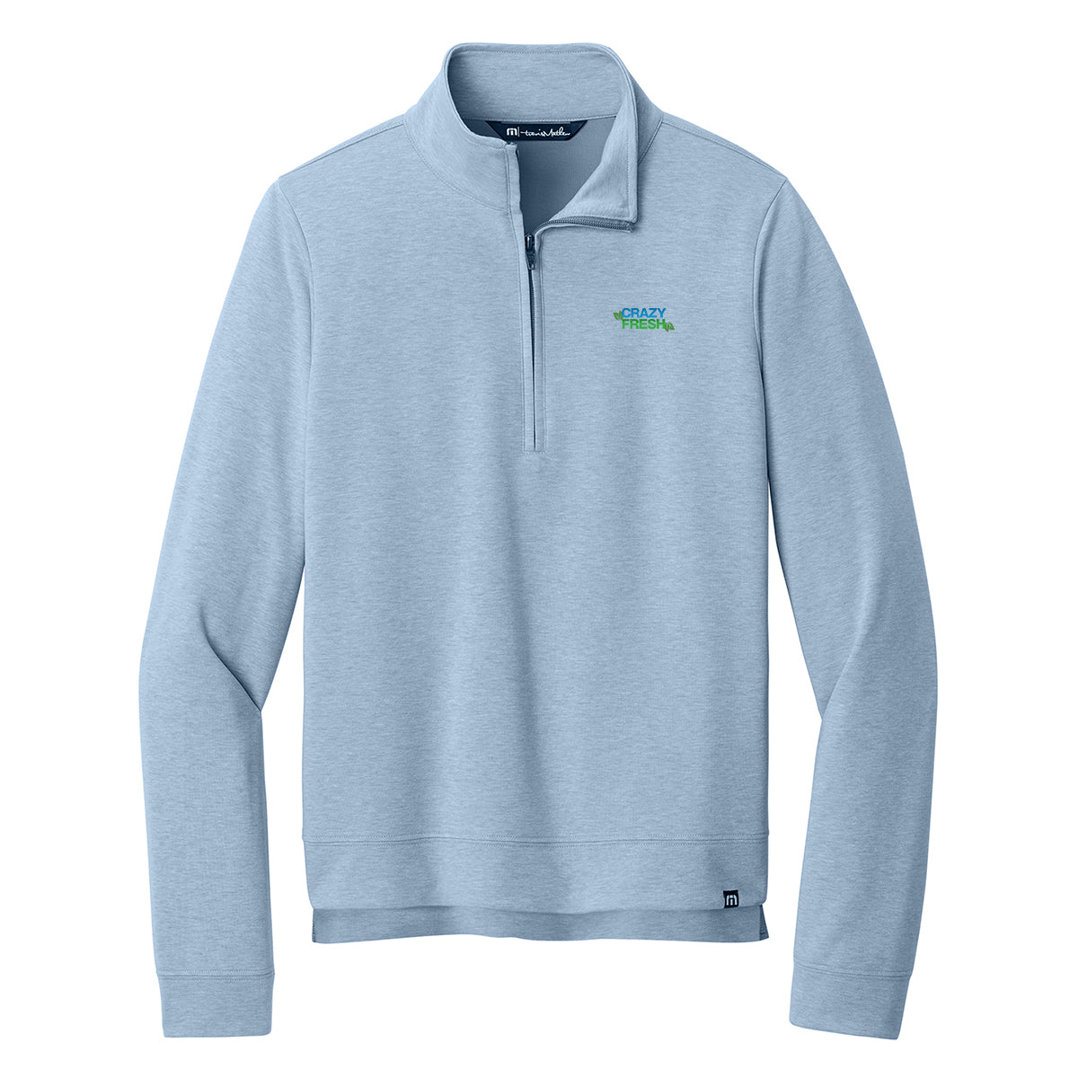 TravisMathew Women's Coveside 1/2-Zip - Light Blue Heather