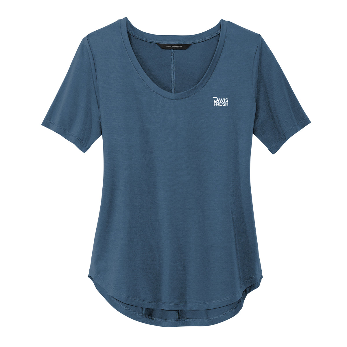 Mercer+Mettle® Women’s Stretch Jersey Relaxed Scoop - Insignia Blue