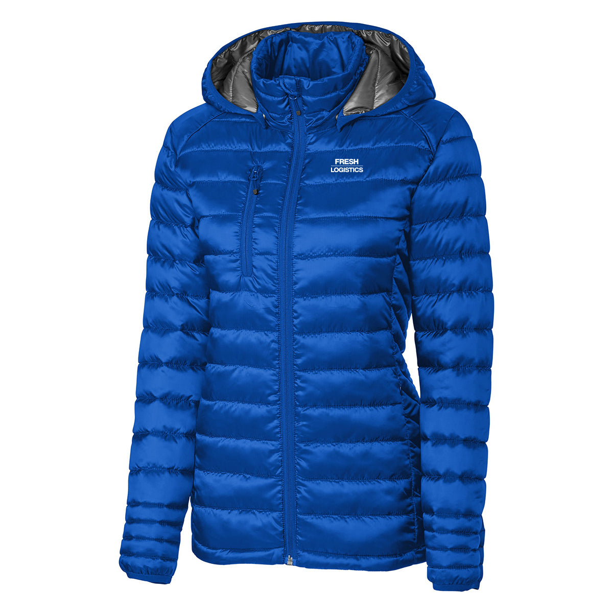 Hudson Insulated Womens Full-Zip Puffer Jacket - Royal