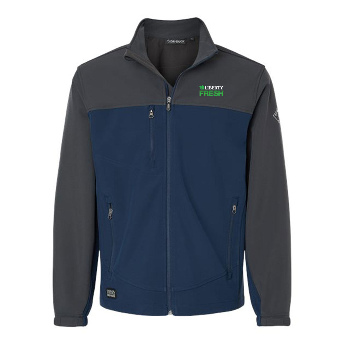 TALL Dri Duck Men's Tall Water-Resistant Soft Shell Motion Jacket - Deep Blue