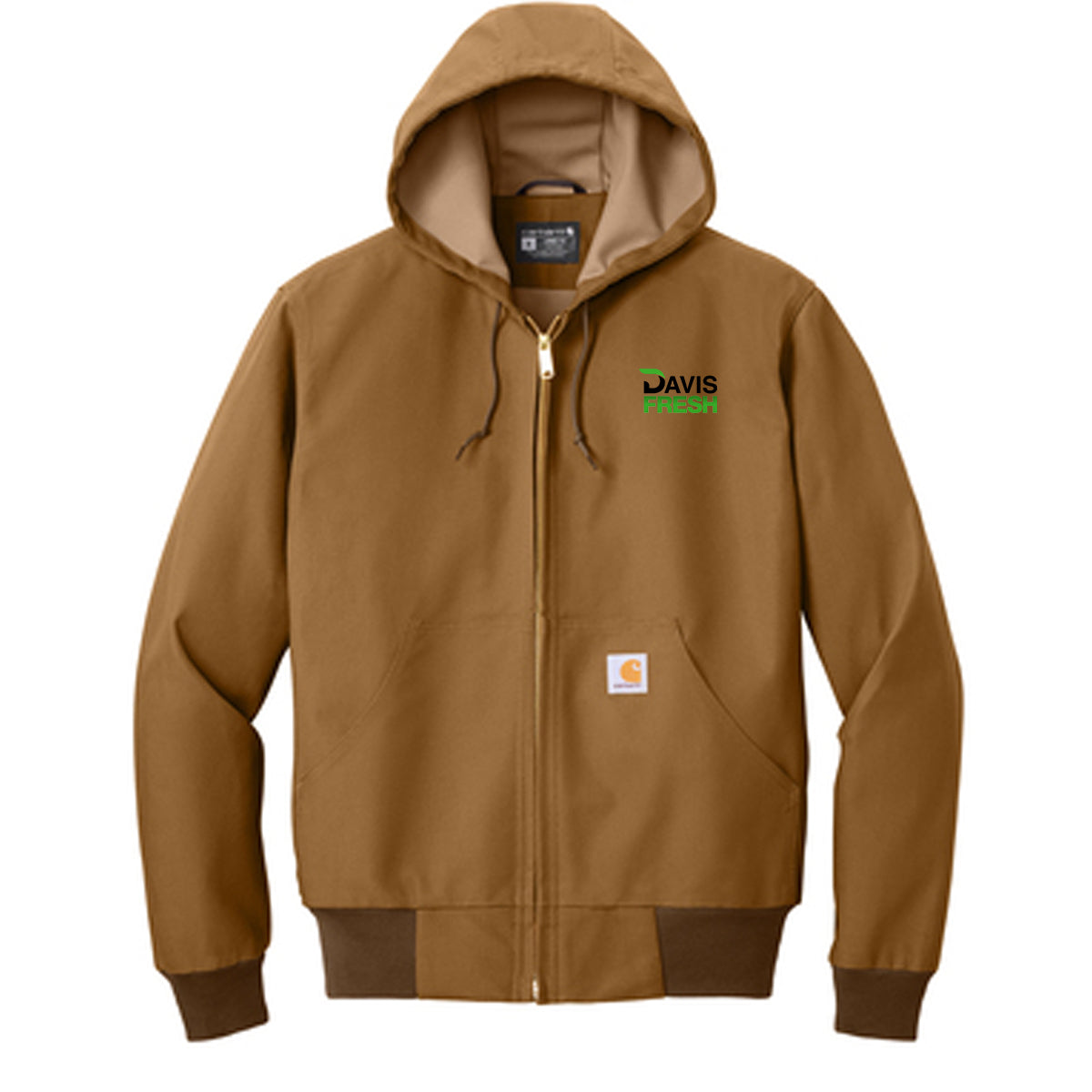 TALL Carhartt ® Thermal-Lined Duck Active Jac - Carhartt Brown