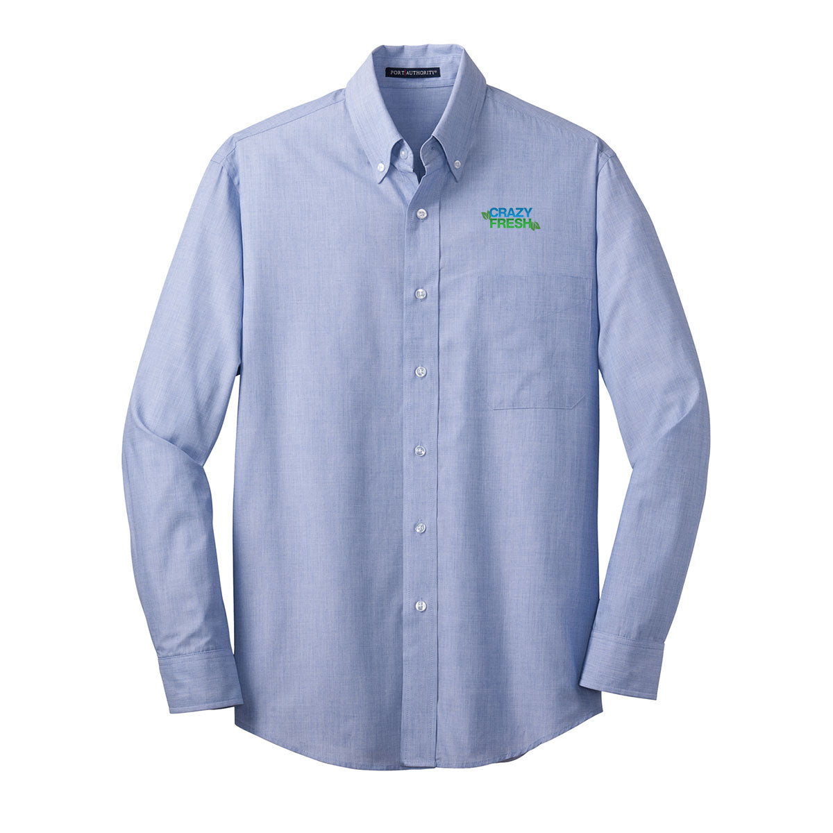 TALL Port Authority® Tall Crosshatch Easy Care Shirt - Chambray