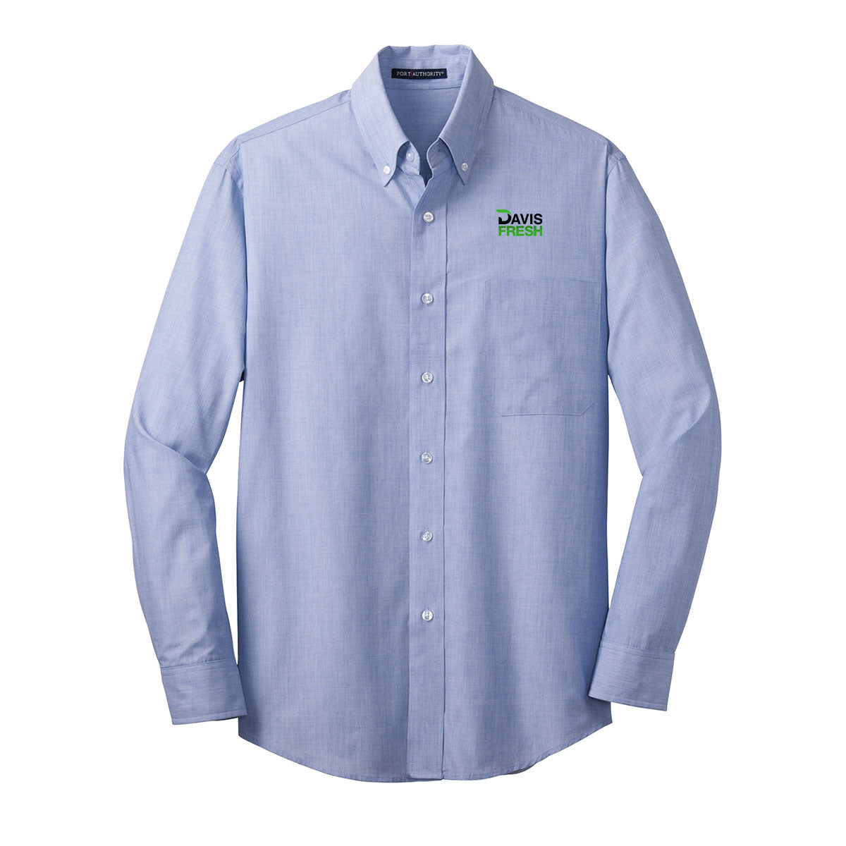TALL Port Authority® Tall Crosshatch Easy Care Shirt - Chambray