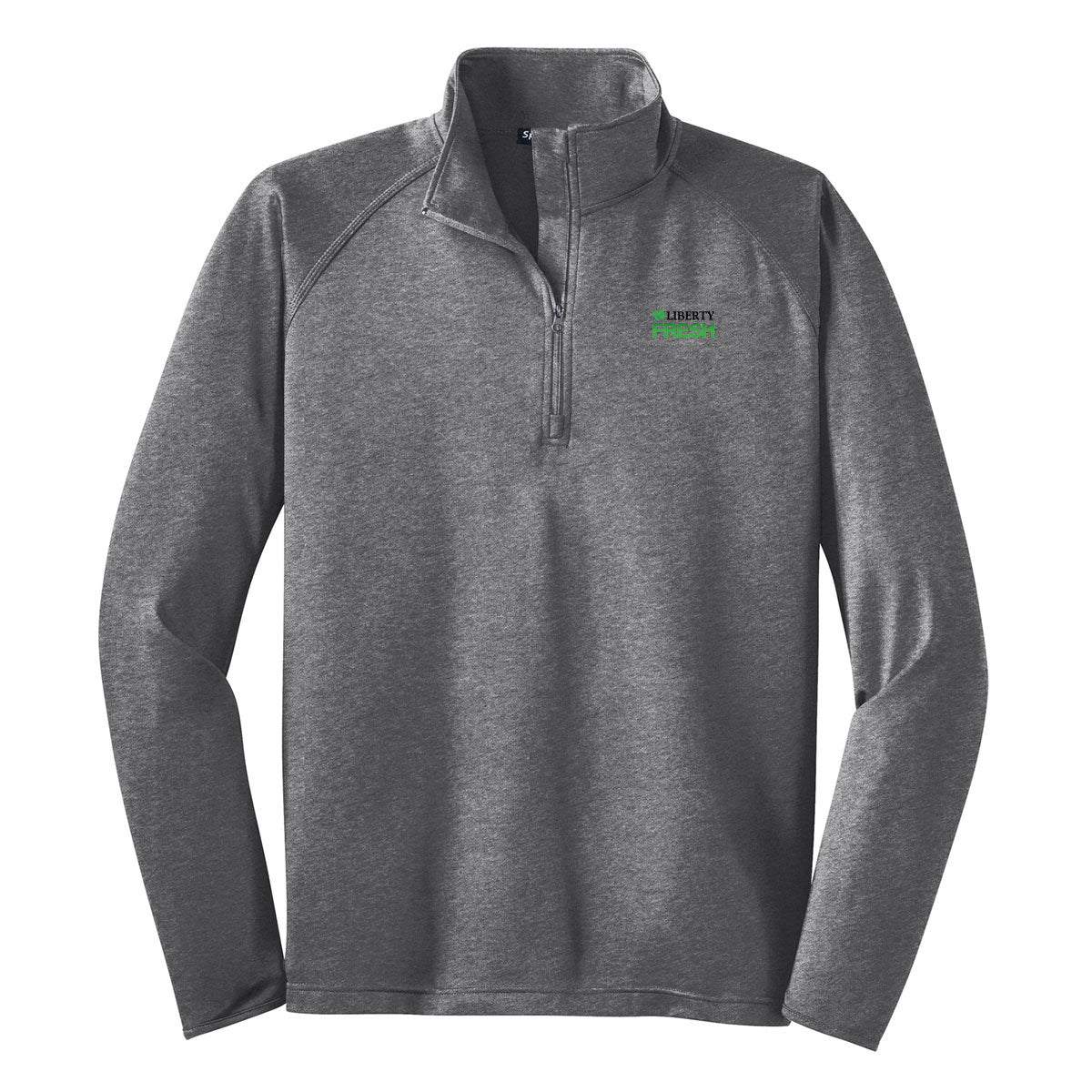 TALL Sport-Tek® Tall Sport-Wick® Stretch 1/4-Zip Pullover - Charcoal Grey
