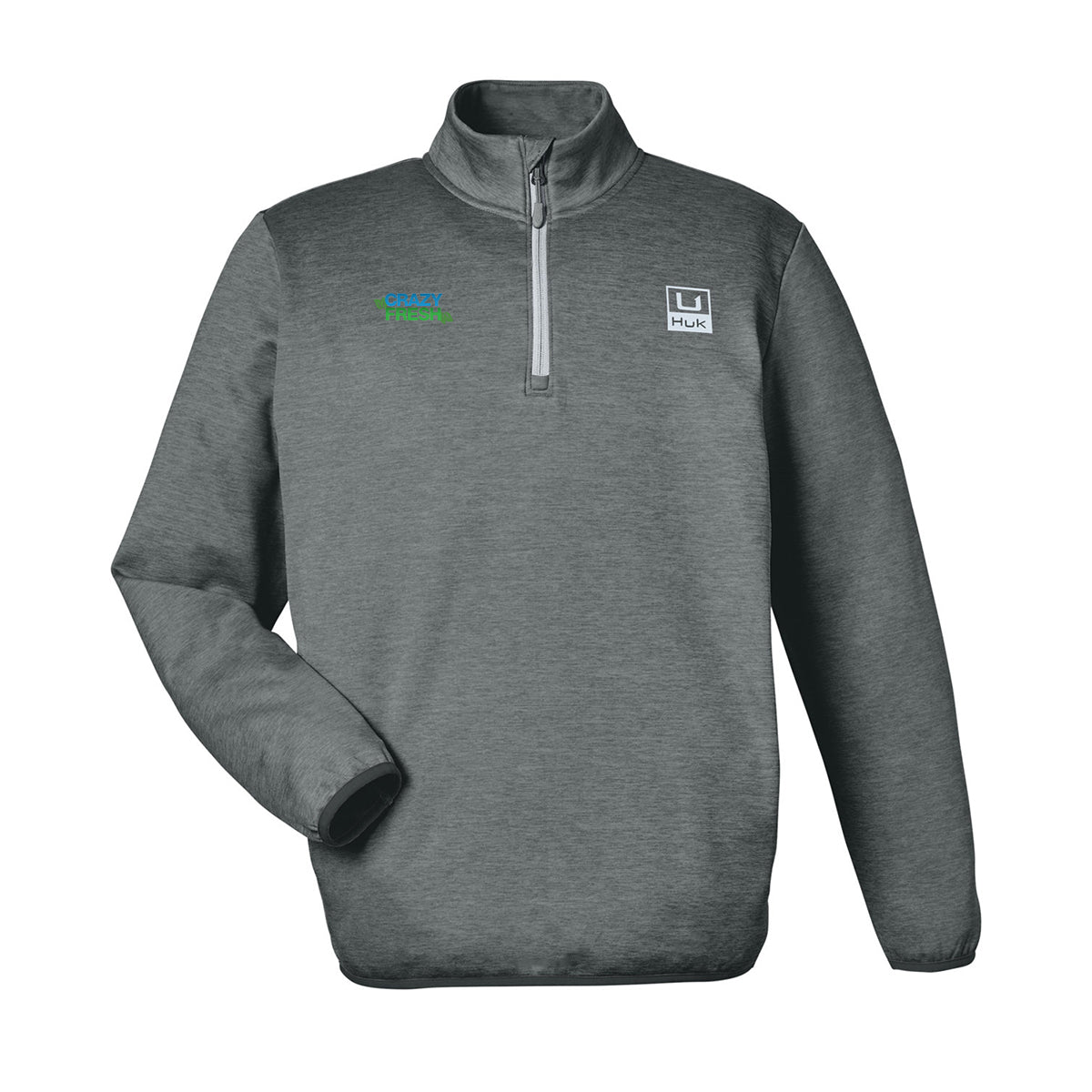 HUK Men's Cold Front Quarter-Zip - Volcanic Ash Heather