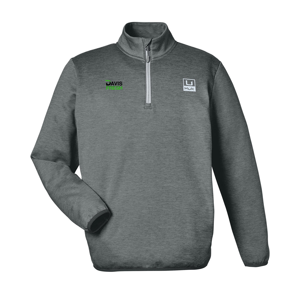 HUK Men's Cold Front Quarter-Zip - Volcanic Ash Heather