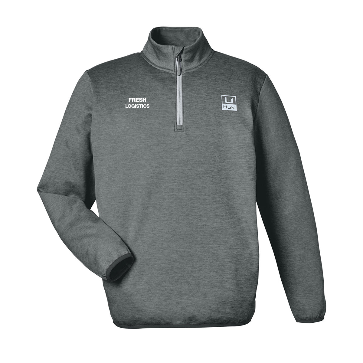 HUK Men's Cold Front Quarter-Zip - Volcanic Ash Heather