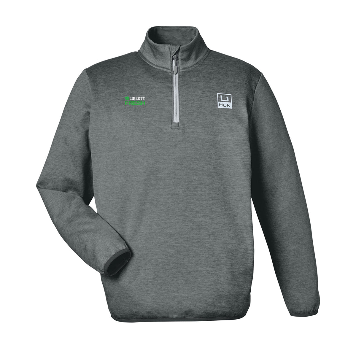 HUK Men's Cold Front Quarter-Zip - Volcanic Ash Heather