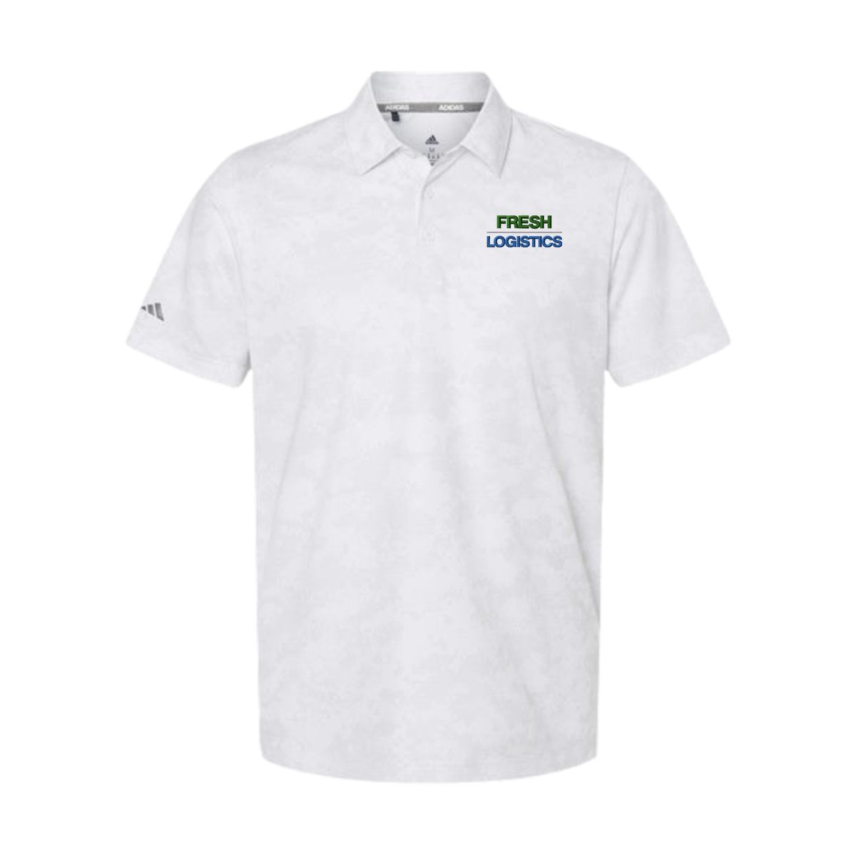 Adidas Men's All Over Camo Print Polo - White