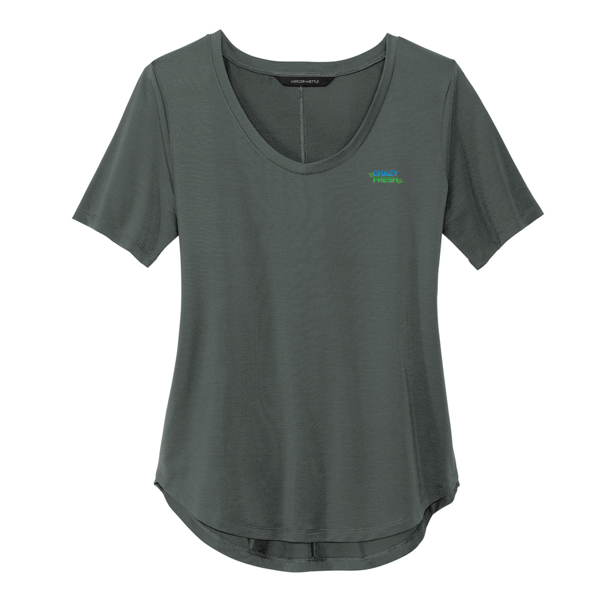 Mercer+Mettle® Women’s Stretch Jersey Relaxed Scoop - Anchor Grey