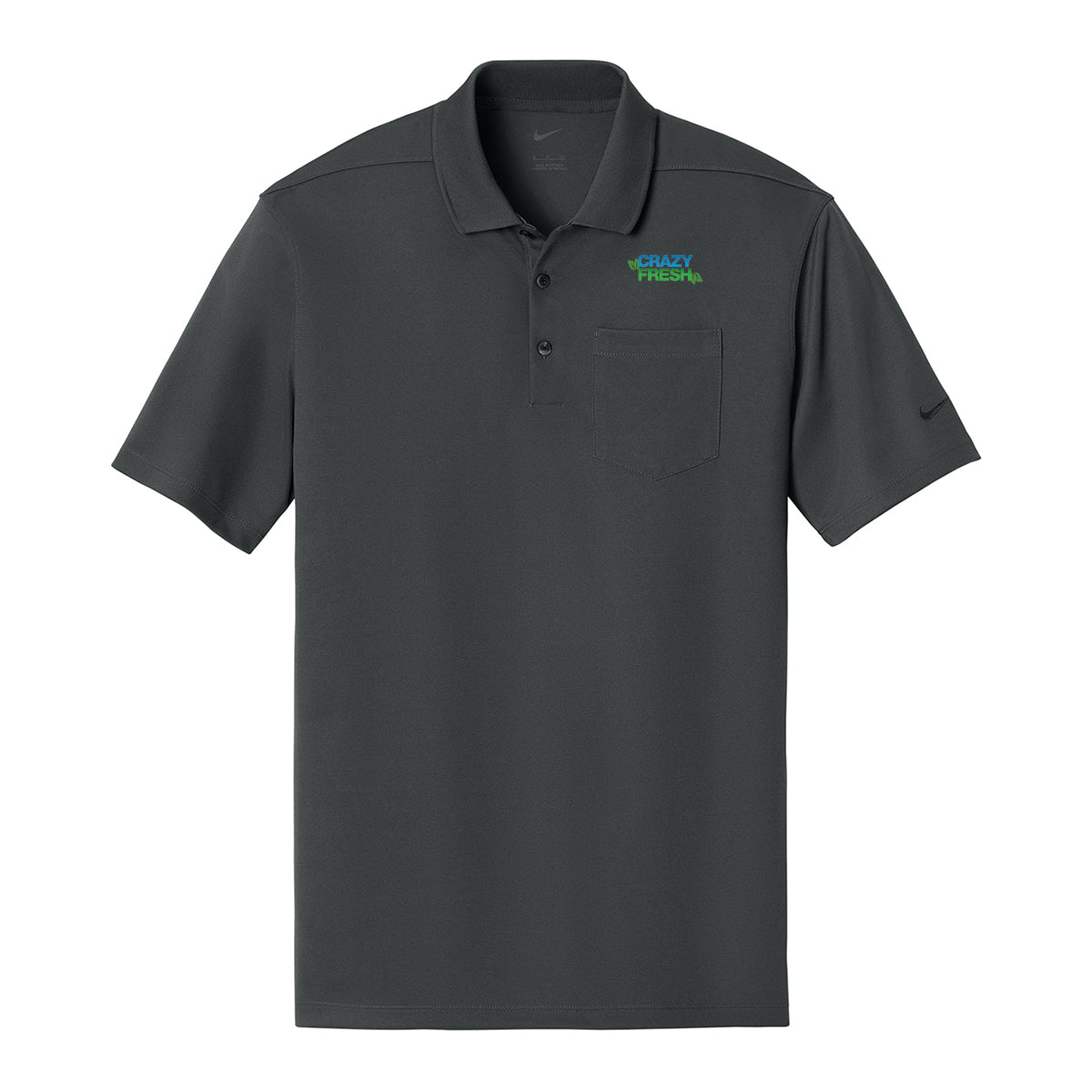 Nike® Dri-FIT Micro Pique 2.0 Pocket Polo - Anthracite