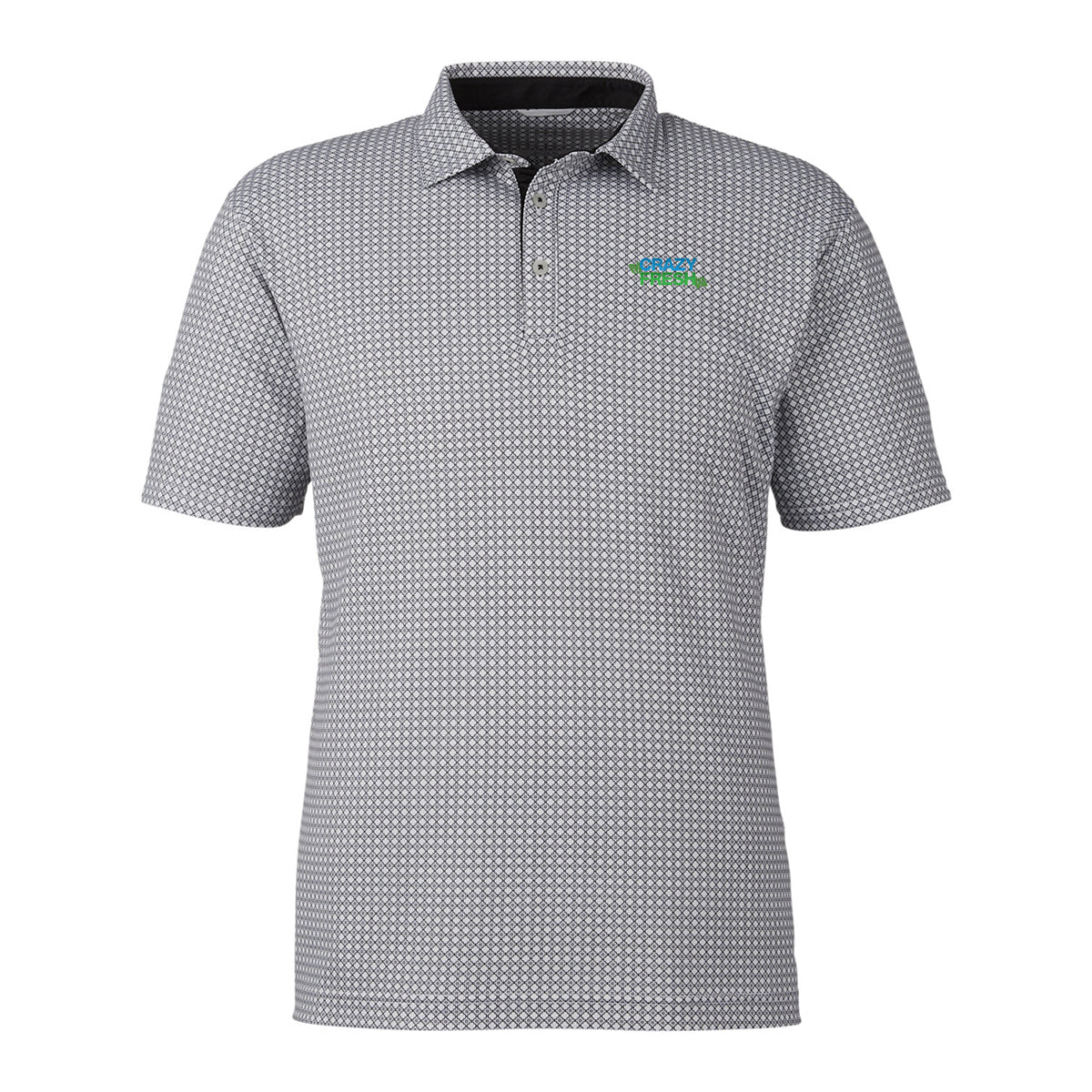 Swannies Golf Men's Tanner Printed Polo - Glacier/Black