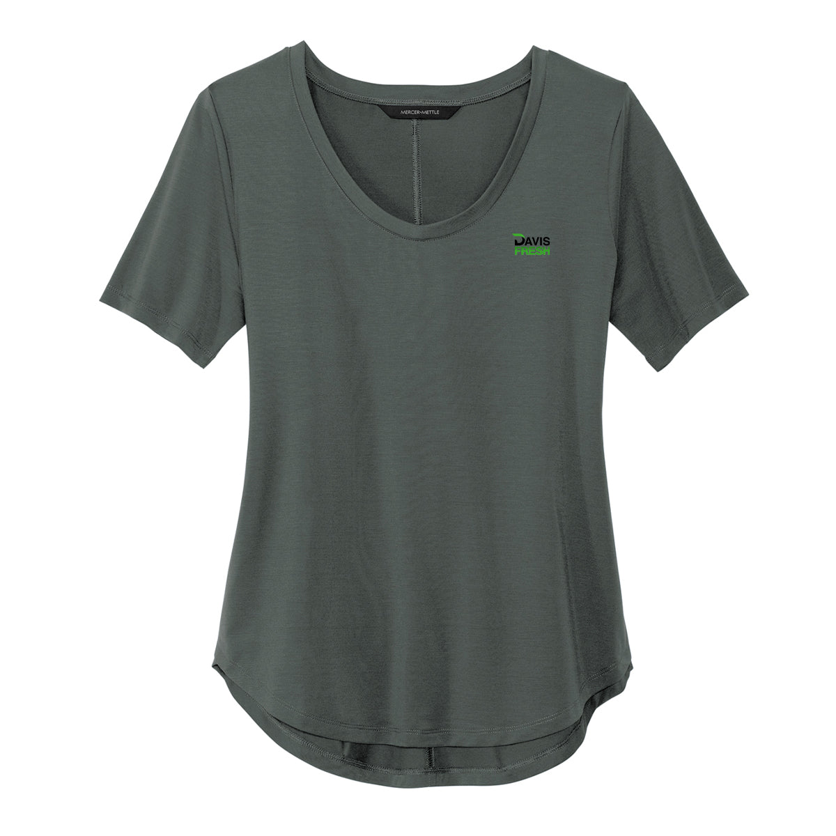 Mercer+Mettle® Women’s Stretch Jersey Relaxed Scoop - Anchor Grey