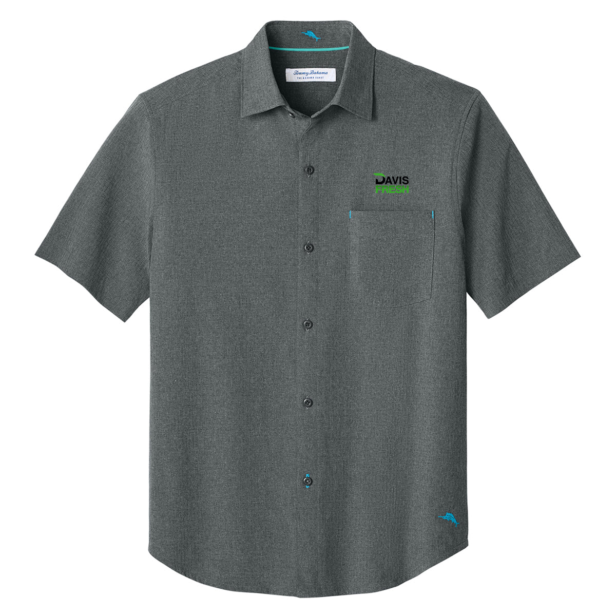 Tommy Bahama® Sandy Point Short Sleeve Shirt - Coal