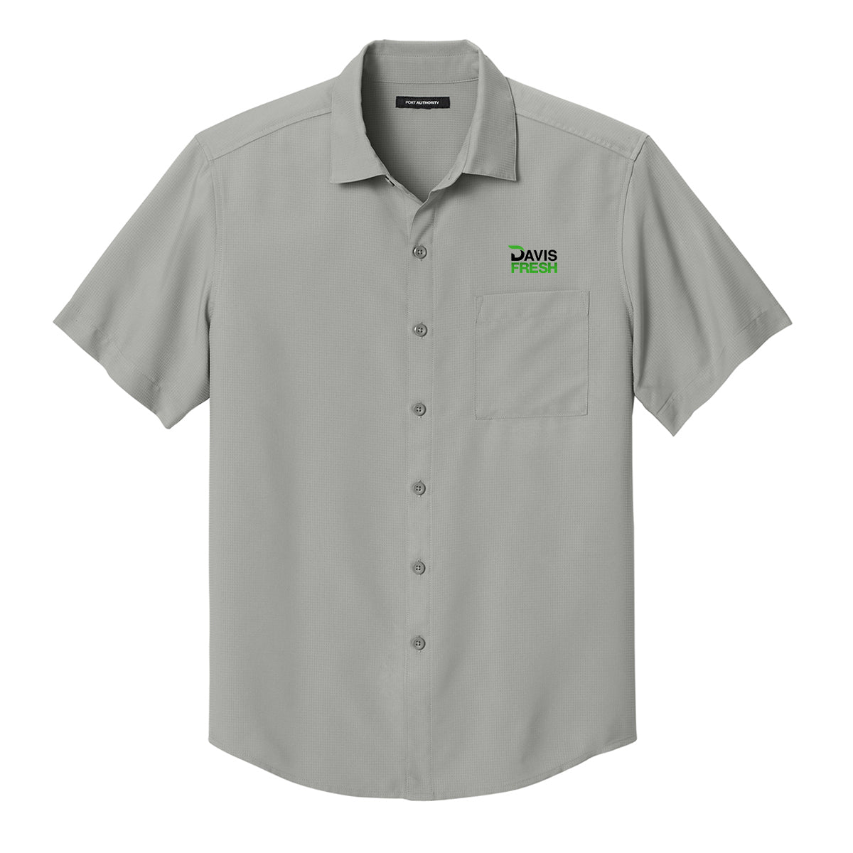 Port Authority® Short Sleeve UV Dockside Shirt - Gusty Grey