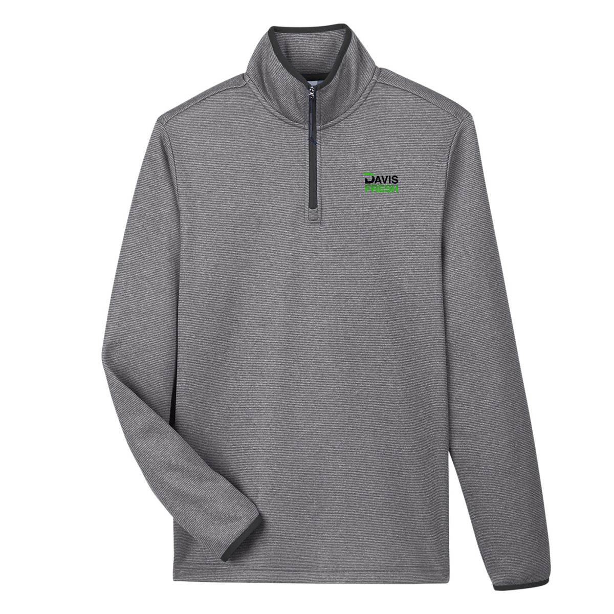 CORE365 Men's Venture Heathered Stripe Quarter-Zip - Black/White